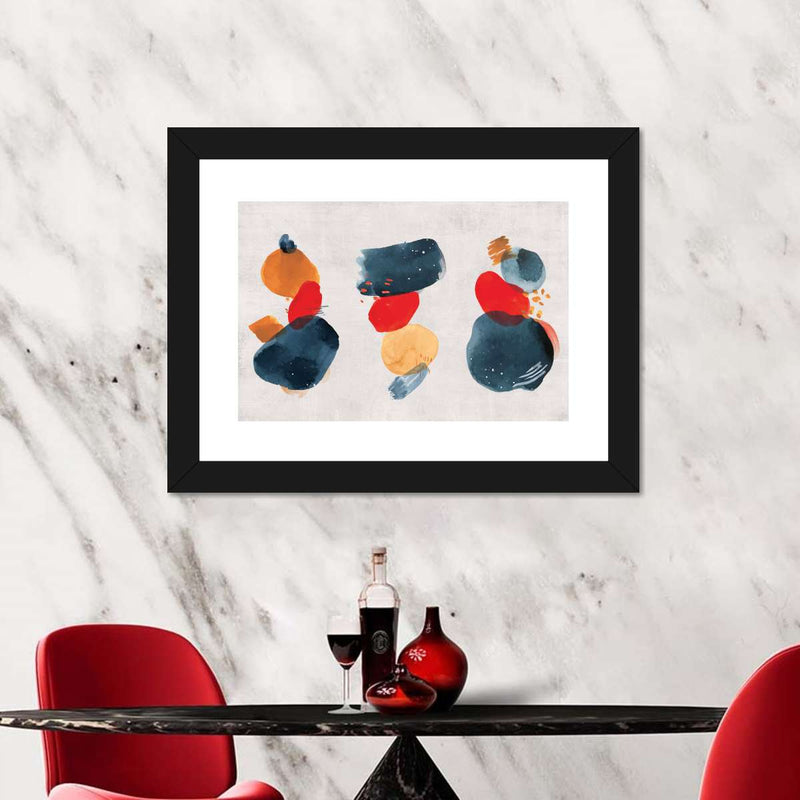 Watercolor Blotches Canvas Set Wall Art