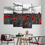 Poppy Field At Dusk Pop Wall Art