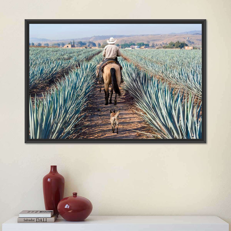 Inspecting Agave Plantation Wall Art