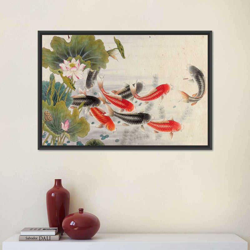 Japanese Koi Pond Wall Art