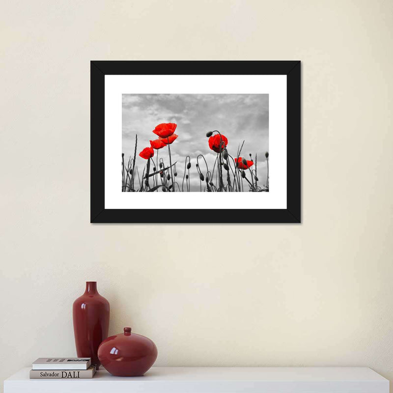 Pop Red Poppies Wall Art