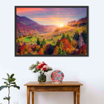 Mountain Autumn Sunrise Wall Art