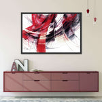 Red Motion Abstract Wall Art