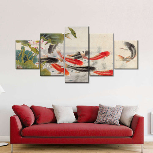Japanese Koi Pond Wall Art