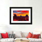 Monument Valley At Sunset Wall Art