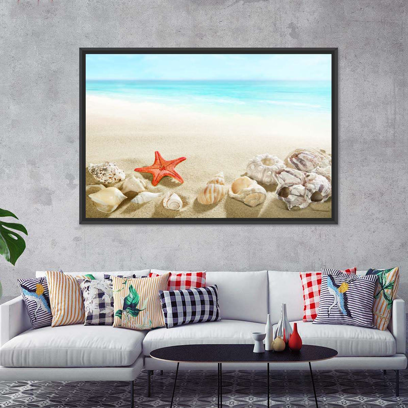 Seashells At The Beach Wall Art