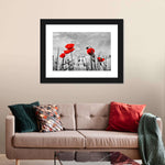 Pop Red Poppies Wall Art