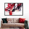 Red Motion Abstract Wall Art