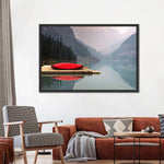 Mountain Lake Kayak Wall Art