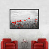 Red Poppy Field Pop Wall Art