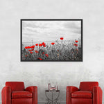 Red Poppy Field Pop Wall Art