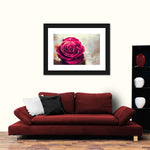 Textured Grunge Rose Wall Art