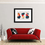 Watercolor Blotches Canvas Set Wall Art