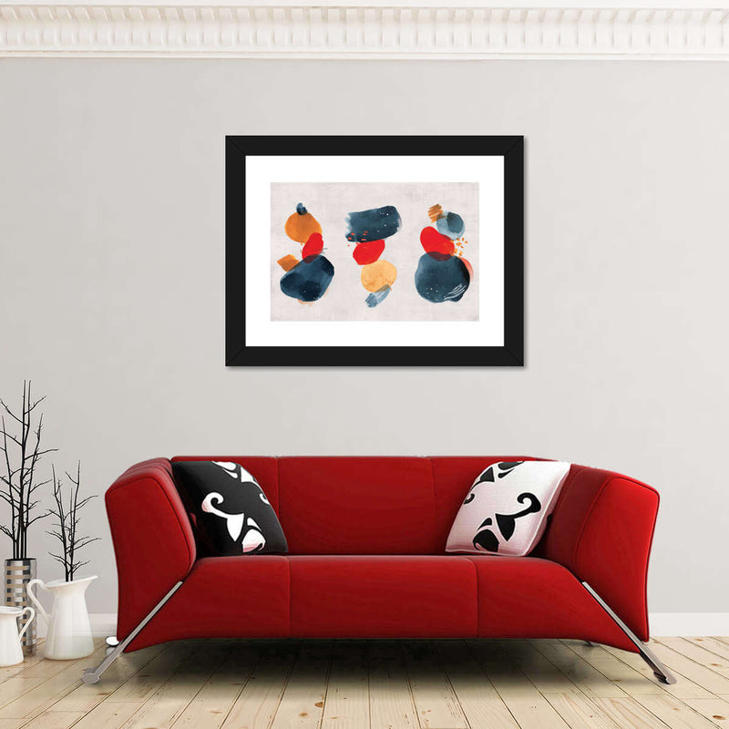 Watercolor Blotches Canvas Set Wall Art