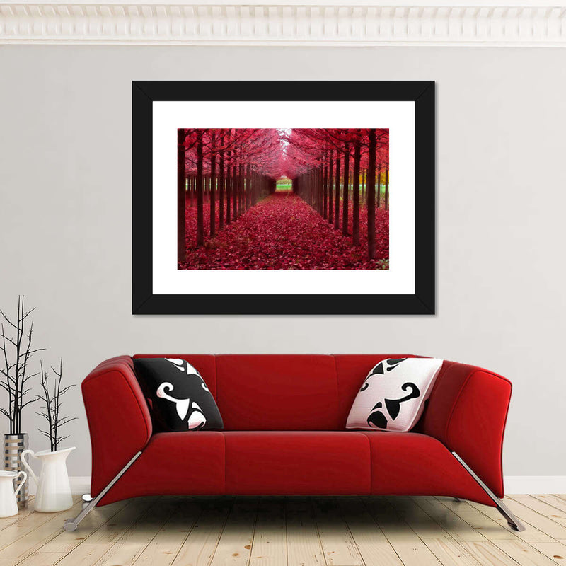Red Forest Wall Art