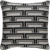 Bent Black Pillow Cover