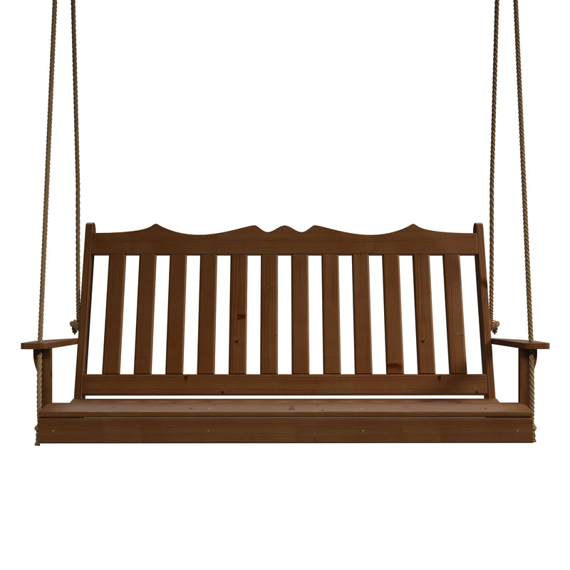 Keystone Amish Co. 6 Foot York Porch Swing, Mushroom Stain