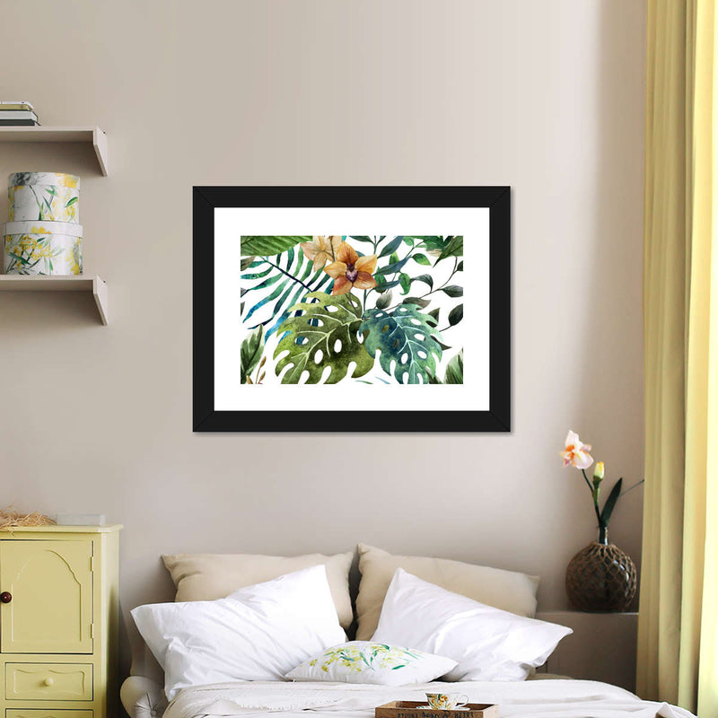 Wild Monstera Leaves Wall Art