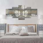 Wooden Palm Leaves Wall Art