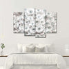White Roses Wall Art