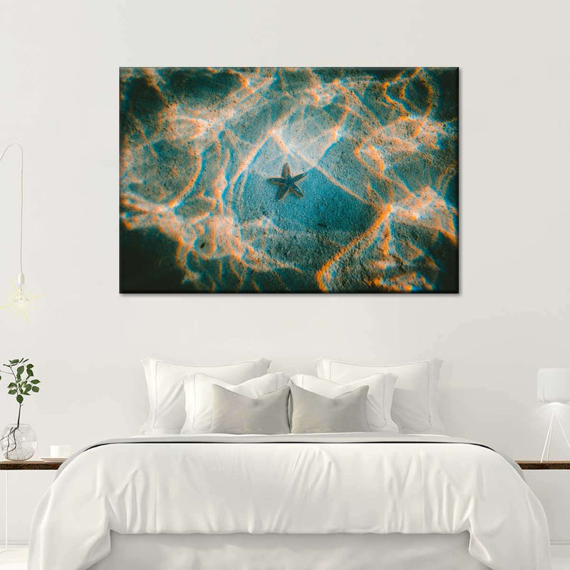 Sandy Underwater Starfish Wall Art