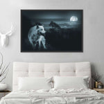 Moon Wolf Wall Art