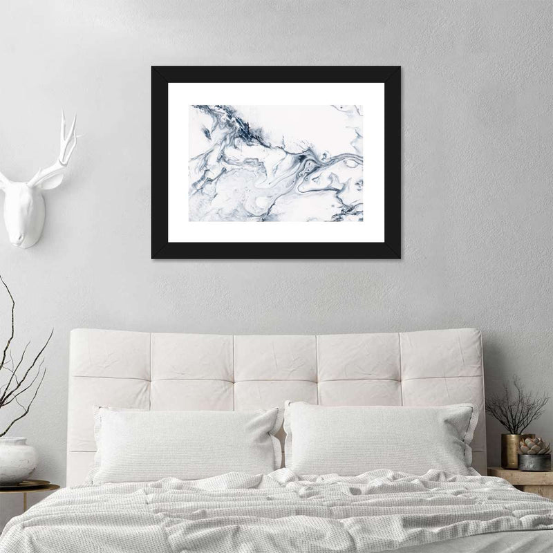 Grey And White Abstract Wall Art