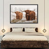 Hairy Scottish Highland Cows Wall Art