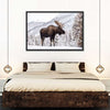Snowy Moose Wall Art