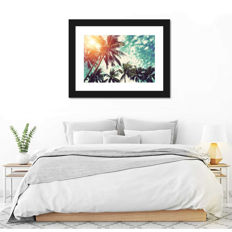 Vintage Style Palm Trees Wall Art
