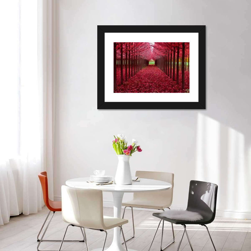 Red Forest Wall Art