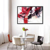 Red Motion Abstract Wall Art