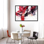 Red Motion Abstract Wall Art