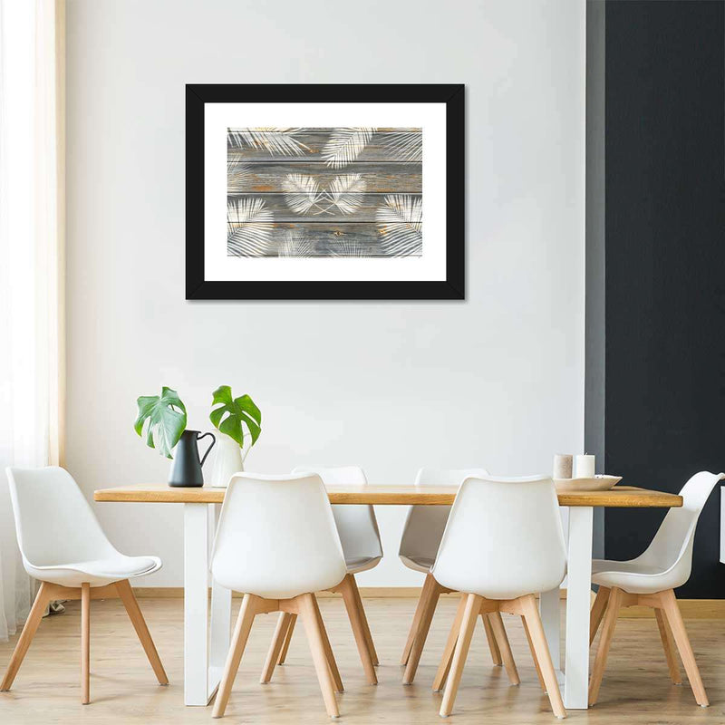 Wooden Palm Leaves Wall Art