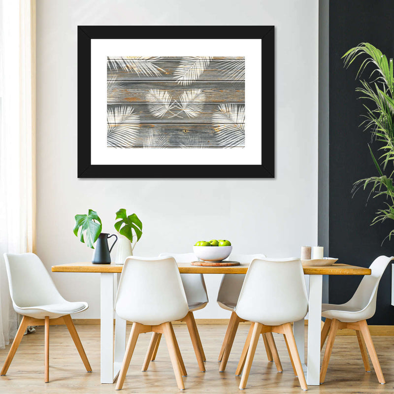 Wooden Palm Leaves Wall Art