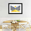 Marble Textured Geometric Wall Art