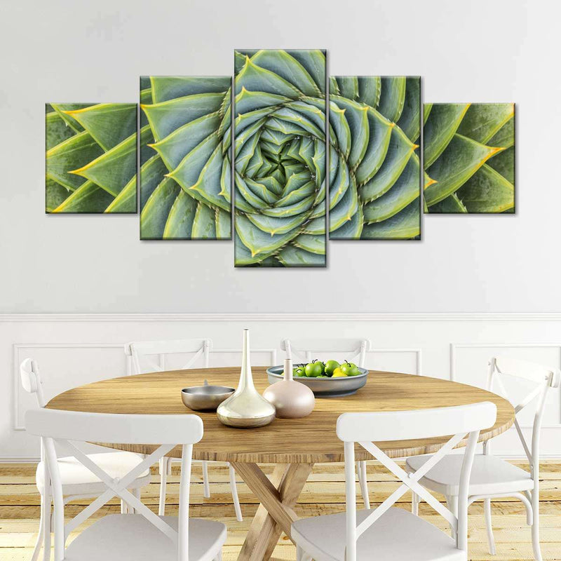Spiral Succulent Wall Art