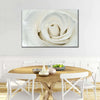 White Rose Close Up Wall Art