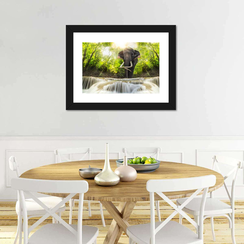 Waterfall Elephant Wall Art