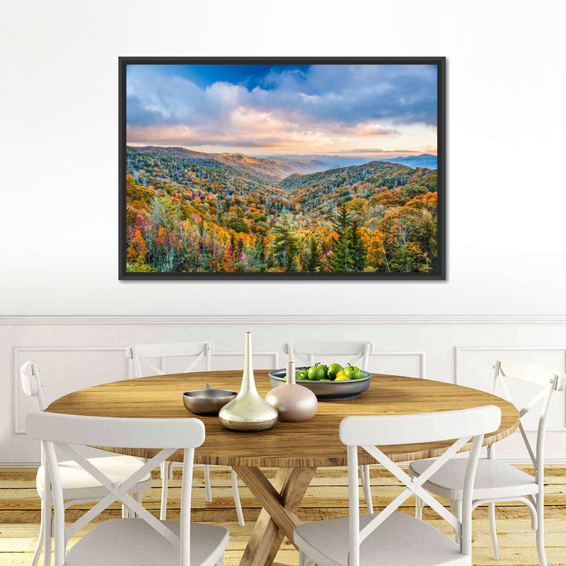 Smoky Mountains At Fall Wall Art