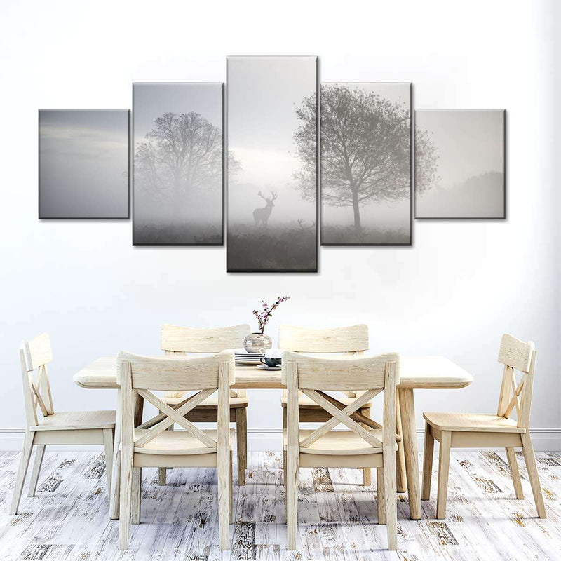 Hunting at Dusk Wall Art