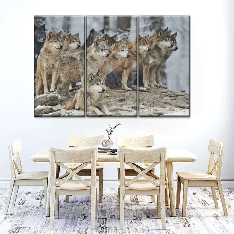 Wild Wolf Pack Wall Art
