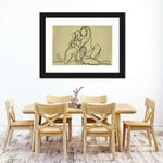 Woman Loving Dog Wall Art