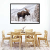 Snowy Moose Wall Art