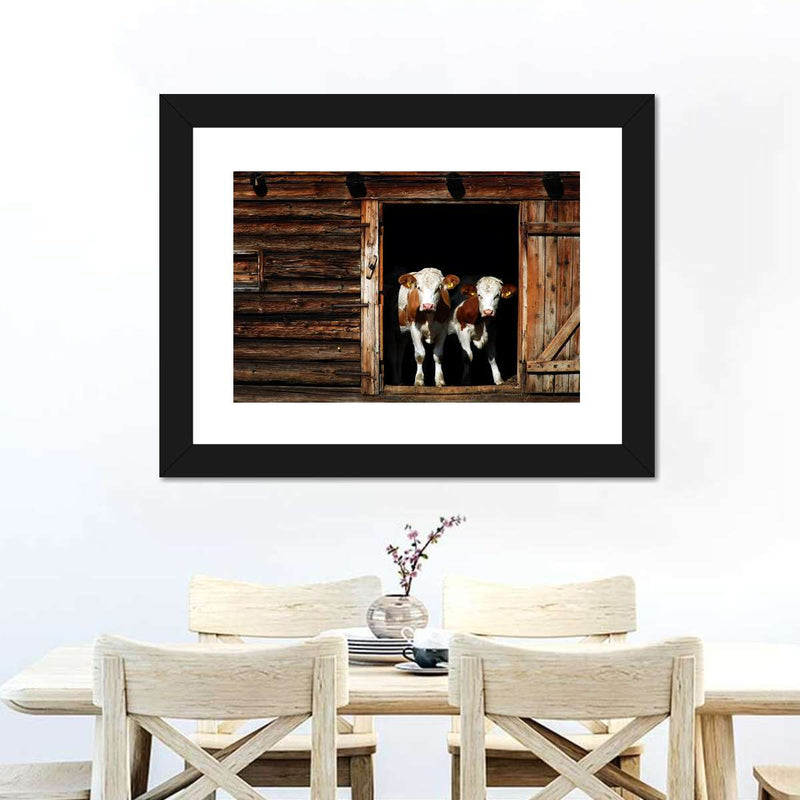Pair Of Cows Wall Art