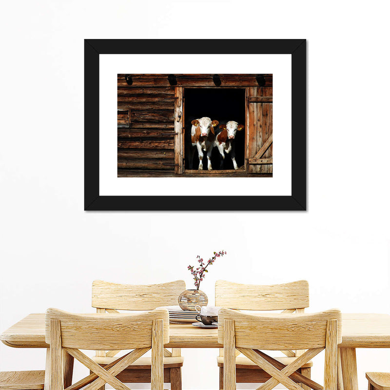 Pair Of Cows Wall Art