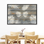 Wooden Palm Leaves Wall Art