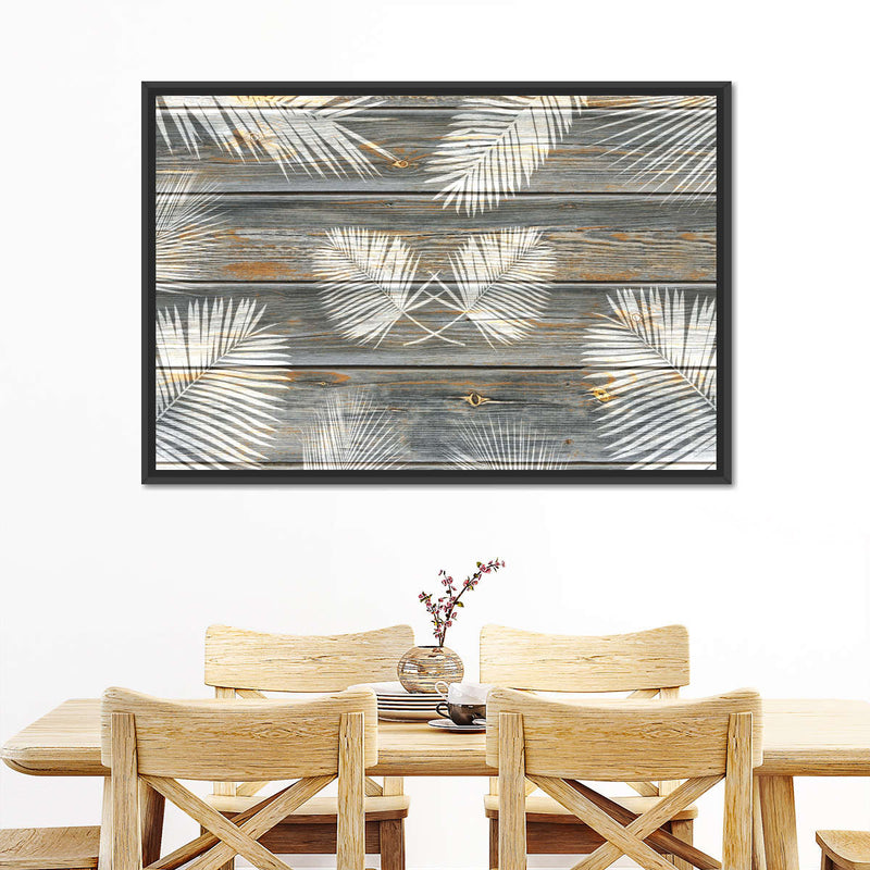 Wooden Palm Leaves Wall Art