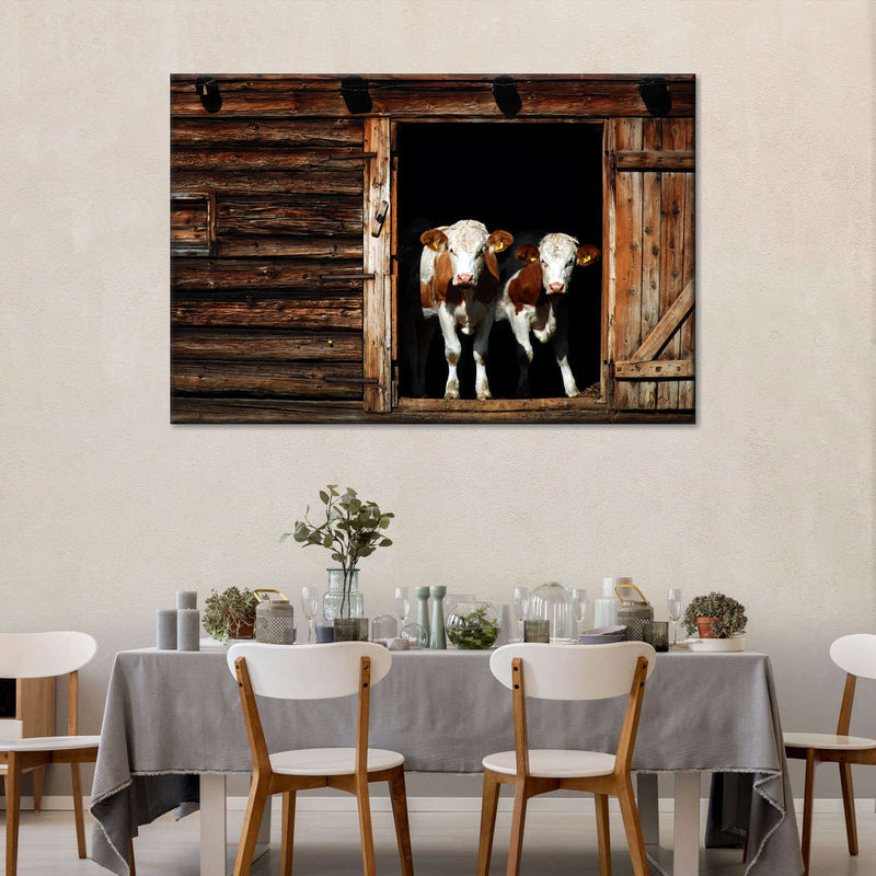 Pair Of Cows Wall Art