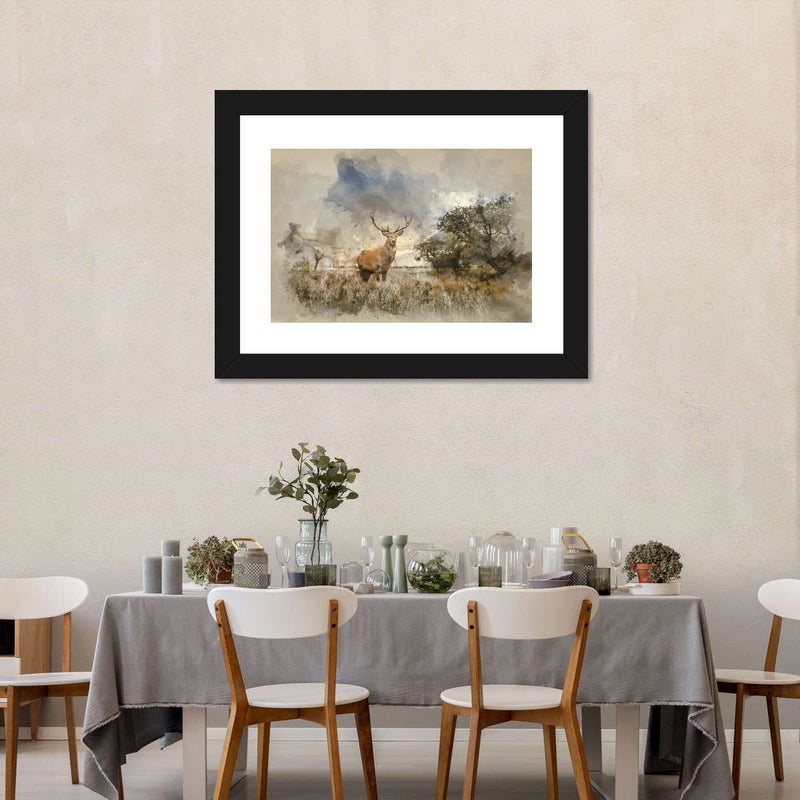 Vintage Stag Wall Art